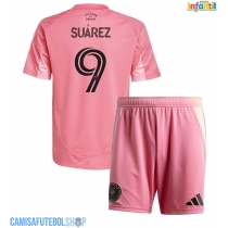 Camisa de time de futebol Inter Miami Luis Suarez #9 Replicas 1º Equipamento Infantil 2025-26 Manga Curta (+ Calças curtas)